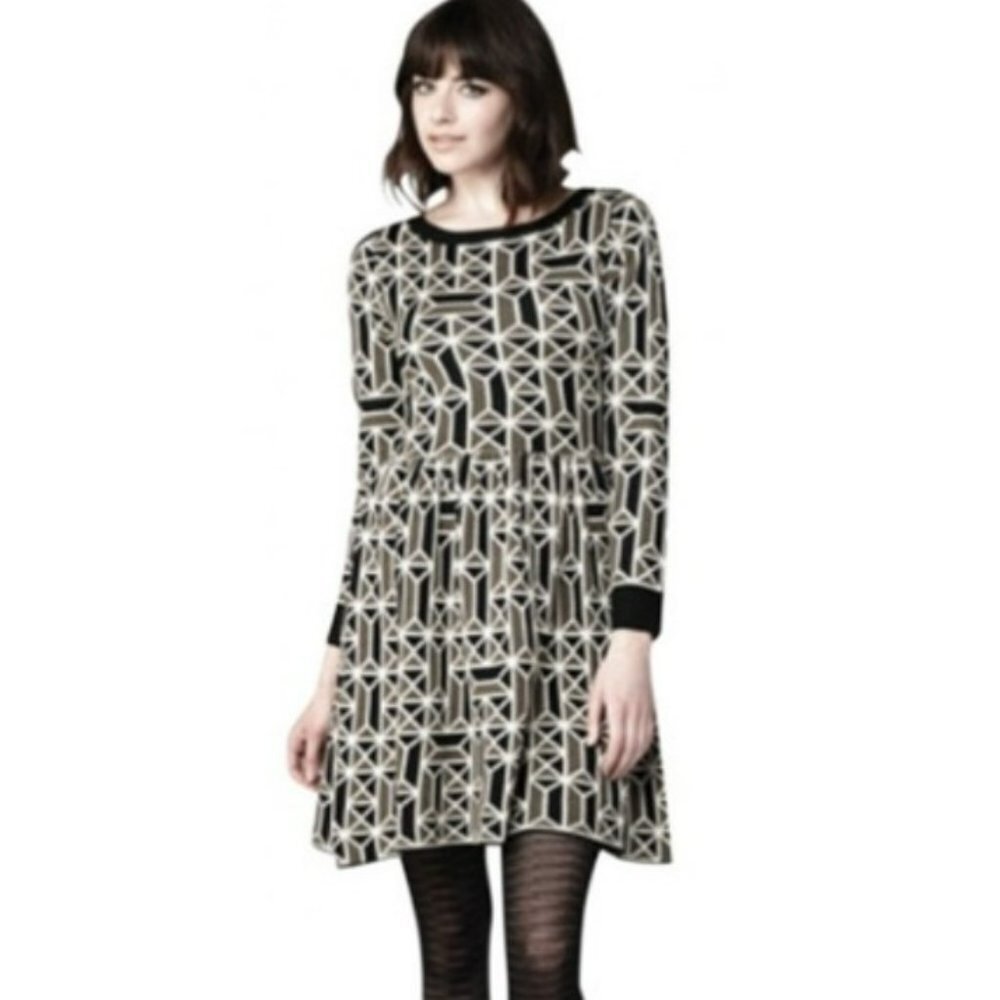 Dear Creatures Jennifer Geometric Sweater Dress